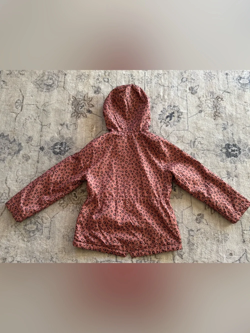 OshKosh B'gosh Mauve Pink Leopard Hooded Raincoat